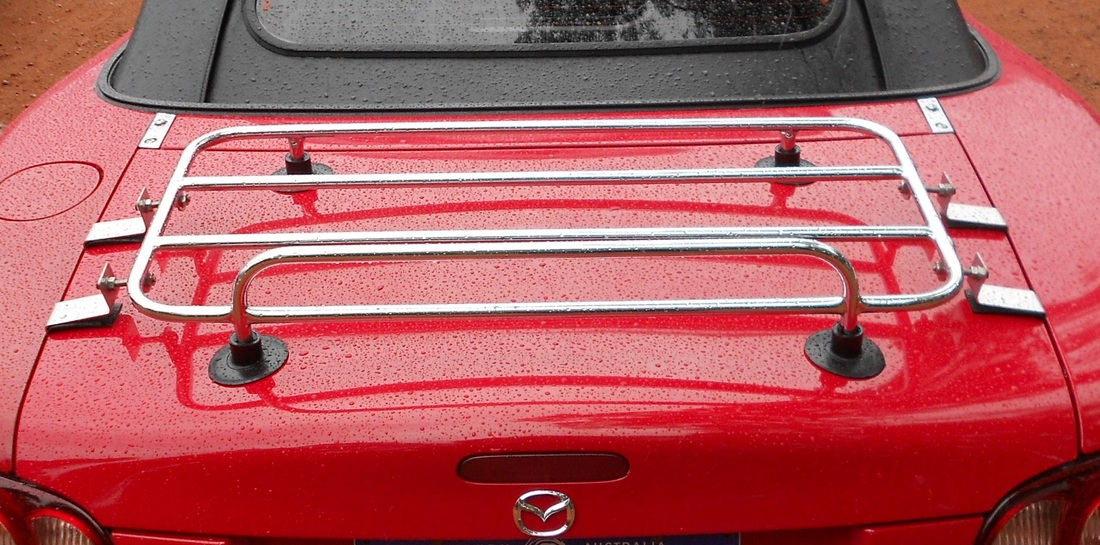 Mazda Miata removable car trunk luggage rack