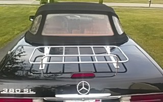 Mercedes SL car trunk luggage rack