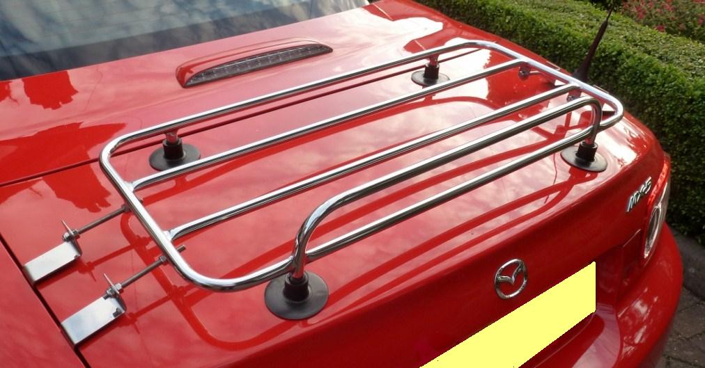 Mazda Miata removable car trunk luggage rack