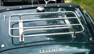 Triumph TR3 Classic car trunk luggage rack