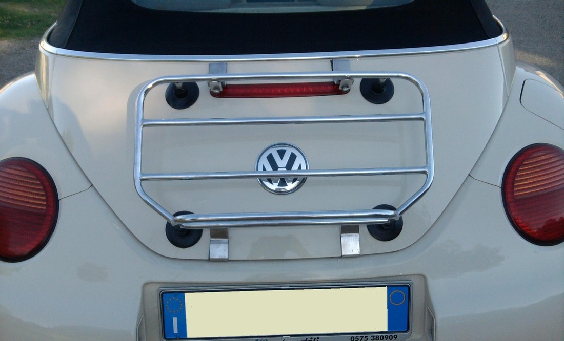 VW Beetle car trunk luggage rack